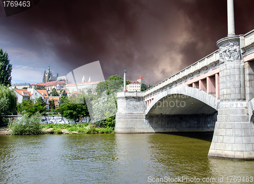 Image of Old Bridge in Prague, Czech Republic