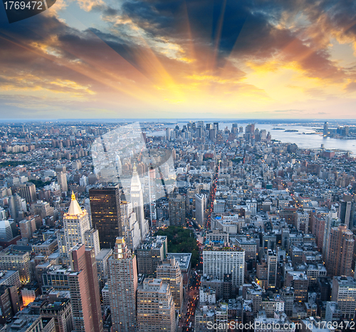 Image of Skyscrapers of New York City - Manhattan