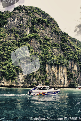 Image of Colors of Sea and Vegetation, Thailand