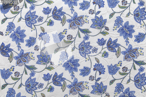 Image of Fabric with flower pattern