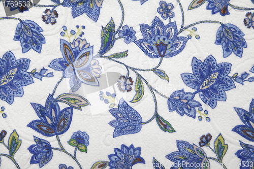 Image of Fabric with flower pattern