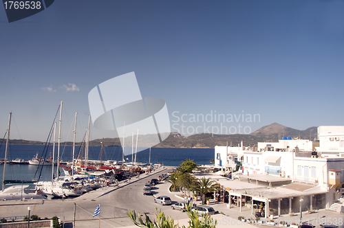 Image of Adamas Milos Greek Island harbor view