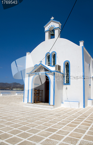 Image of Catholiic Church Pollonia Milos Cyclades  Greek island Greece