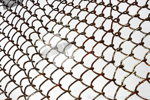 Image of Old rusty metal grid