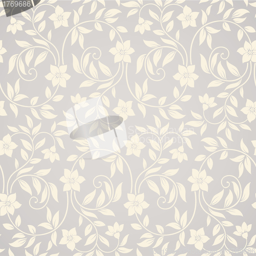 Image of Seamless swirl floral background