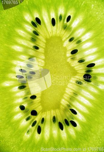 Image of Abstract photo of a kiwi