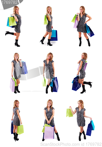 Image of Shopping girl