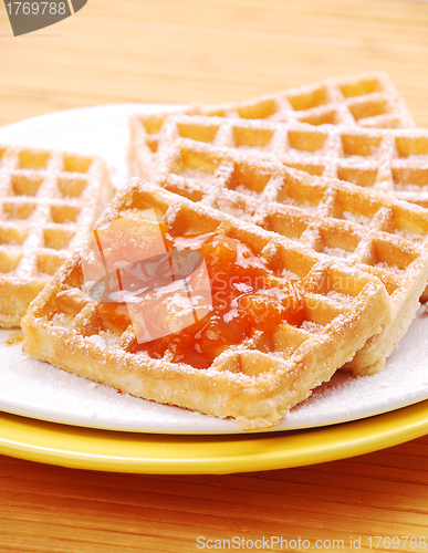 Image of freshly baked waffles