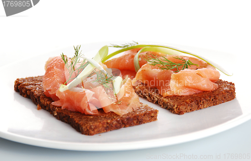 Image of Fresh salmon sandwiches