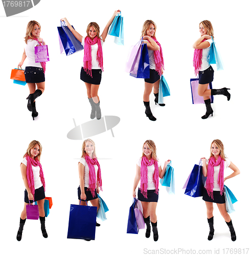 Image of Shopping girl