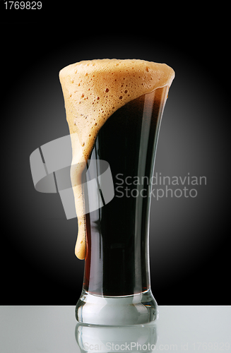 Image of Glass of dark beer