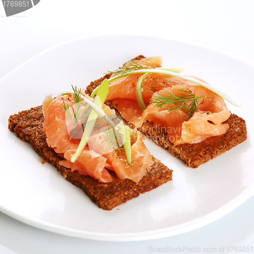 Image of Fresh salmon sandwiches