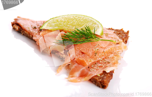 Image of Fresh salmon sandwich 