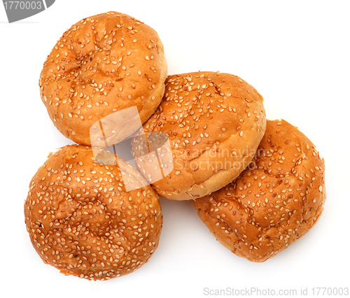 Image of Heap Appetizing Buns with Sesame
