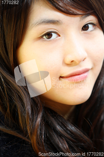 Image of Beautiful and young asian woman portrait