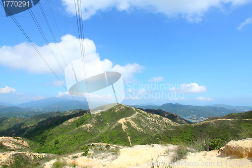 Image of Beautiful mountain landscape in Hong Kong