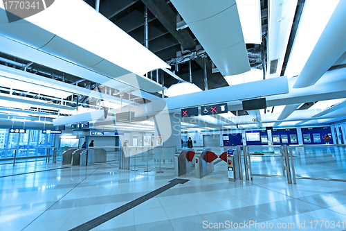 Image of Entrance of train station in Hong Kong