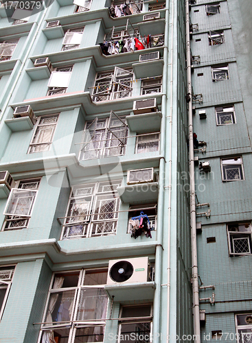 Image of Close-up of Hong Kong public housing