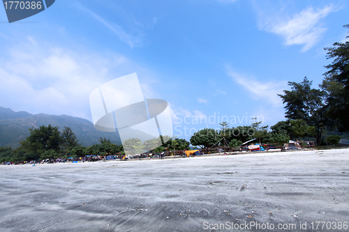 Image of Beach in Hong Kong at day with campsites