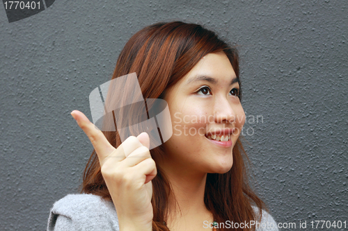 Image of Asian woman with an idea