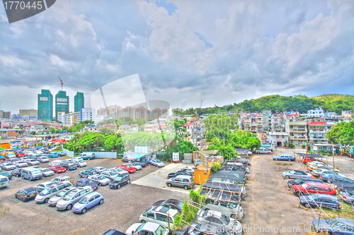 Image of Yuen Long downtown in Hong Kong, HDR image.