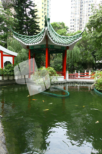 Image of Chinese garden in Hong Kong