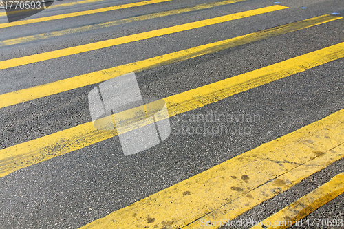 Image of Zebra crossing in Hong Kong