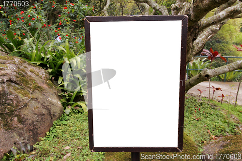 Image of Blank billboard in countryside