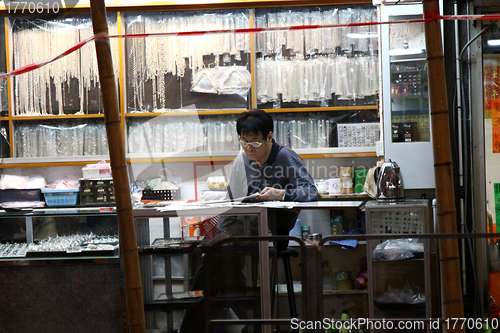 Image of Shopkeeper in Hong Kong