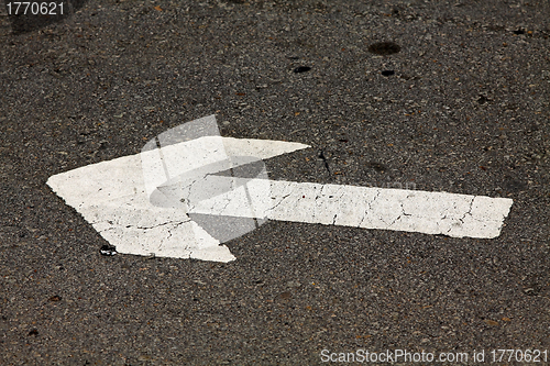 Image of Moving forward sign on the floor