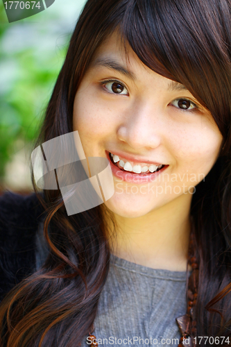 Image of Beautiful and young asian woman