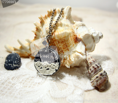 Image of Necklace on shell