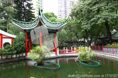 Image of Chinese garden in Hong Kong