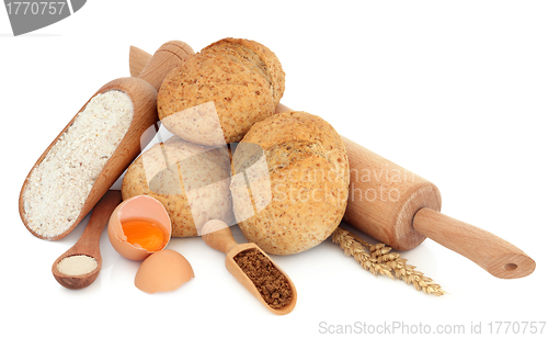 Image of  Wholegrain Rolls with Ingredients