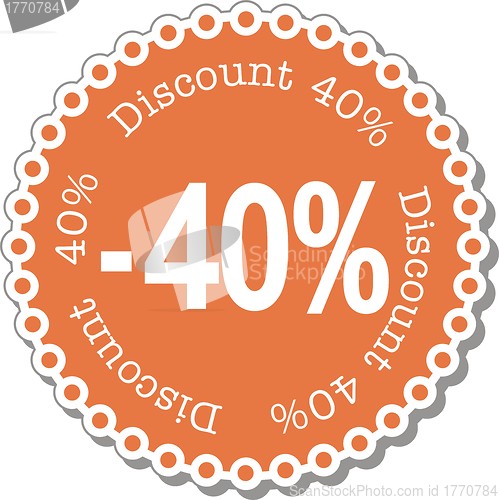 Image of Discount forty percent