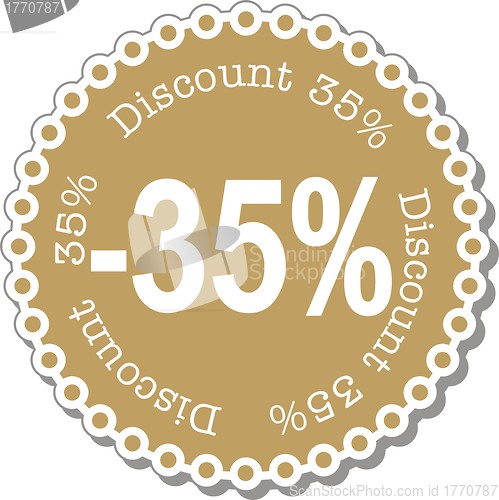 Image of Discount thirty five percent