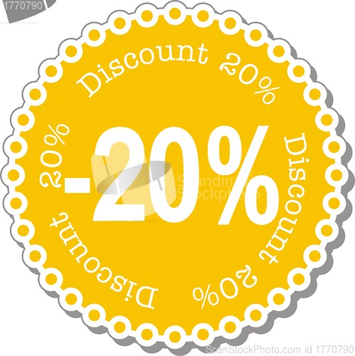 Image of Discount twenty percent