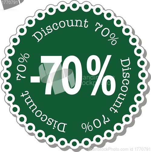 Image of Discount seventy percent