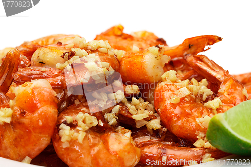 Image of Fried King Prawns Served in Plate