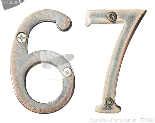 Image of Metal numbers