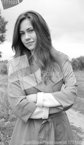 Image of bw portrait