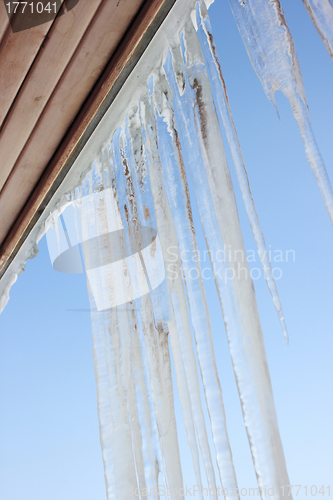 Image of Icicles on the eaves