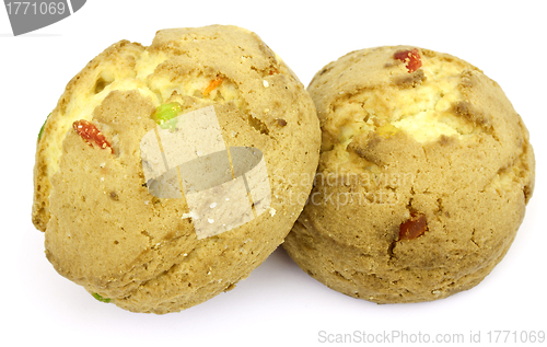 Image of Curd biscuits with candied fruit