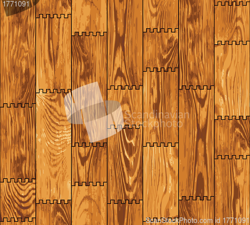 Image of Seamless texture - wooden boards wall