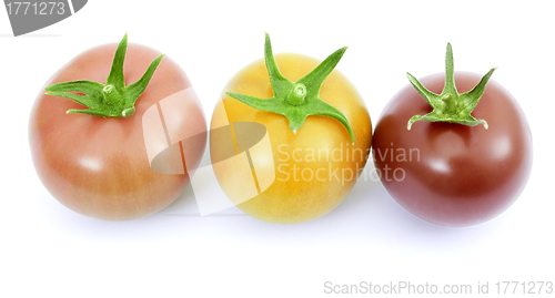 Image of Tomatoes pink, yellow and red
