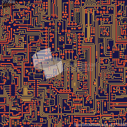 Image of Seamless texture - circuit board
