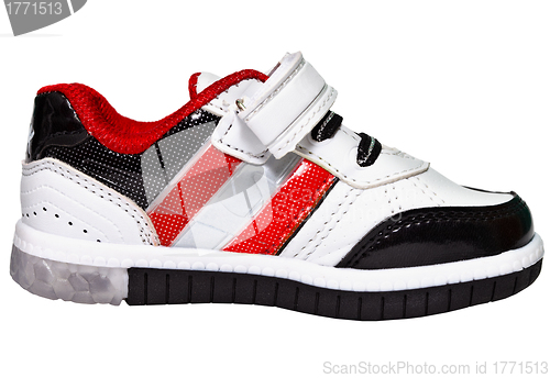 Image of Chinese sneaker with red stripes