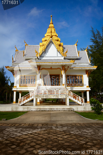 Image of Small Buddhist temple. Surin, Thailand
