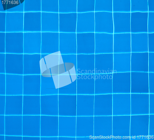 Image of Ttiles at the bottom of a swimming pool