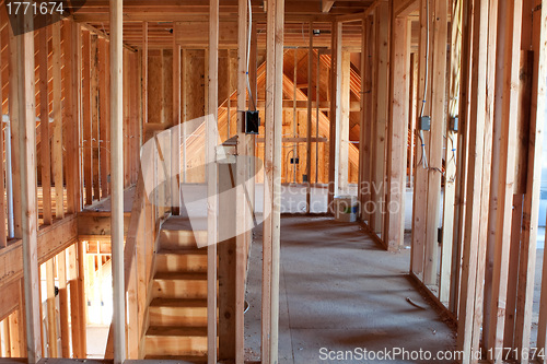 Image of Unfinished Home Framing Interior